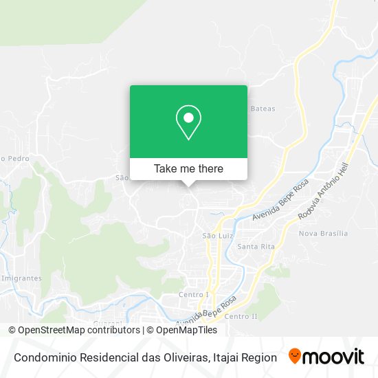 Mapa Condominio Residencial das Oliveiras