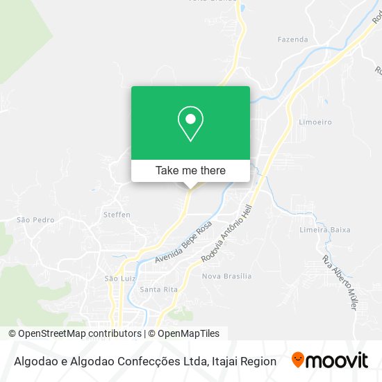 Mapa Algodao e Algodao Confecções Ltda