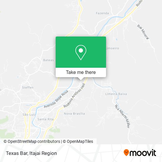 Mapa Texas Bar