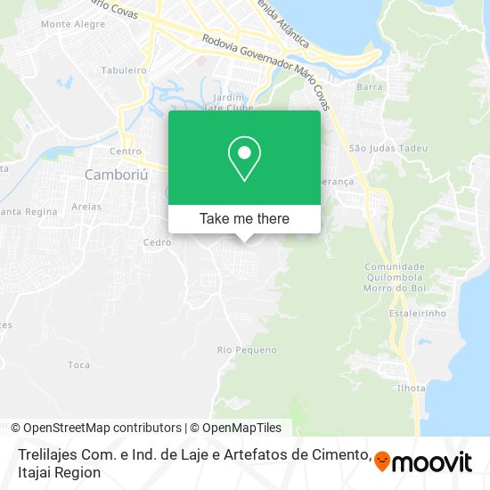 Trelilajes Com. e Ind. de Laje e Artefatos de Cimento map