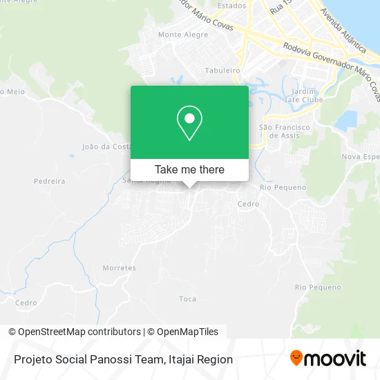 Projeto Social Panossi Team map