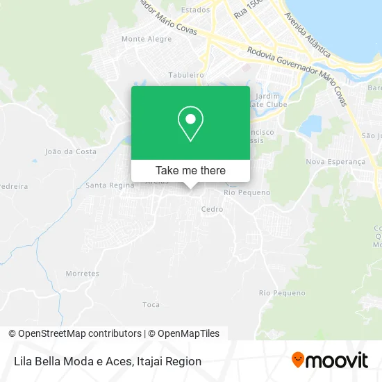 Lila Bella Moda e Aces map