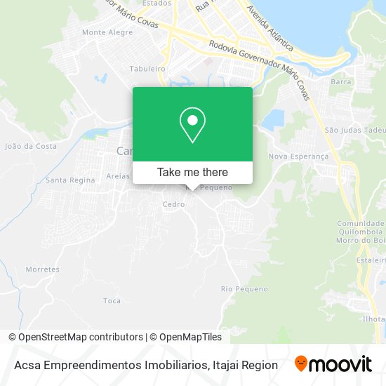 Mapa Acsa Empreendimentos Imobiliarios