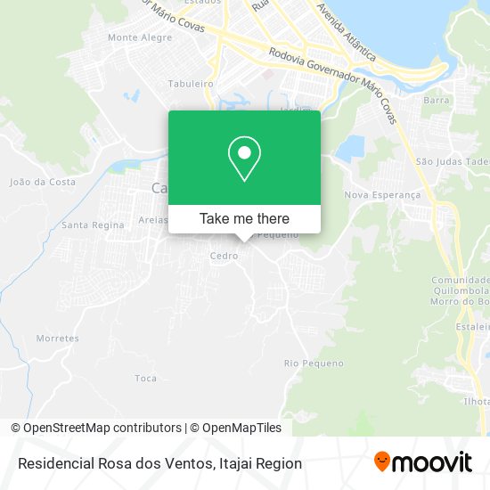 Mapa Residencial Rosa dos Ventos