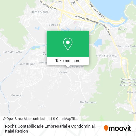 Mapa Rocha Contabilidade Empresarial e Condominial