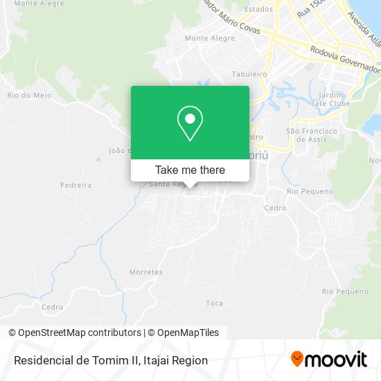 Mapa Residencial de Tomim II