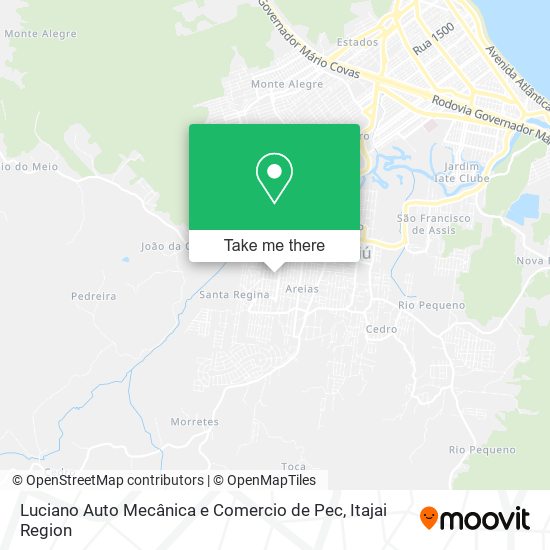 Luciano Auto Mecânica e Comercio de Pec map