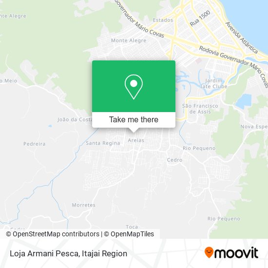 Loja Armani Pesca map