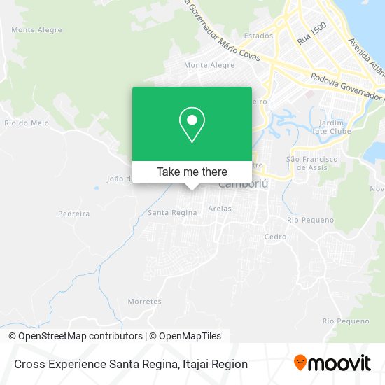 Cross Experience Santa Regina map