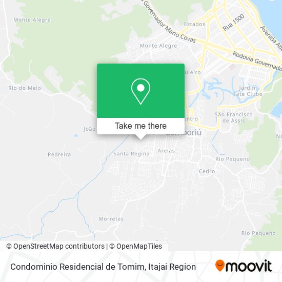 Condominio Residencial de Tomim map