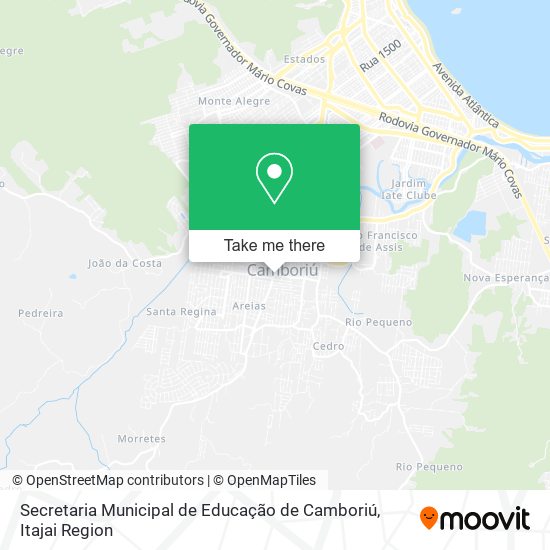 Secretaria Municipal de Educação de Camboriú map