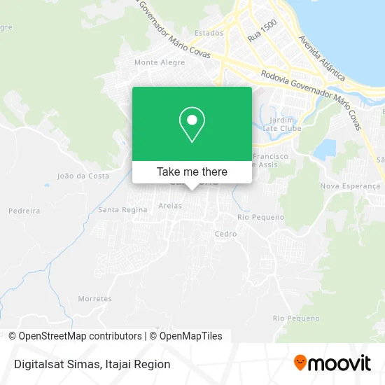 Digitalsat Simas map