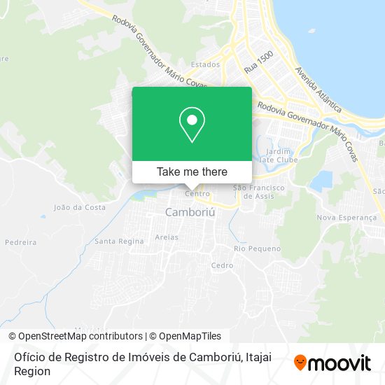 Ofício de Registro de Imóveis de Camboriú map