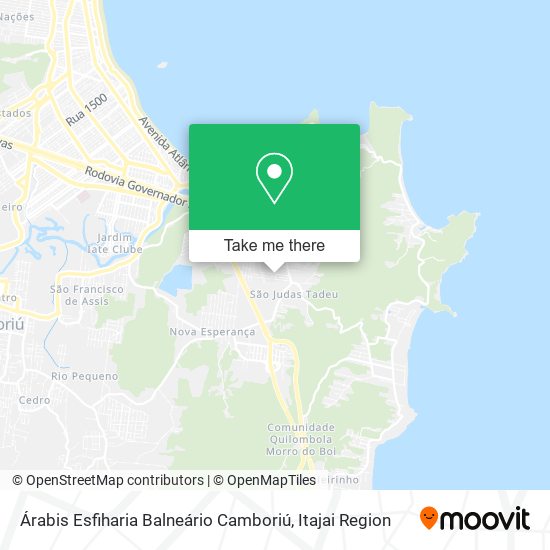 Árabis Esfiharia Balneário Camboriú map