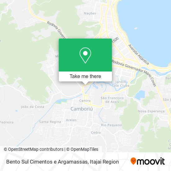 Bento Sul Cimentos e Argamassas map