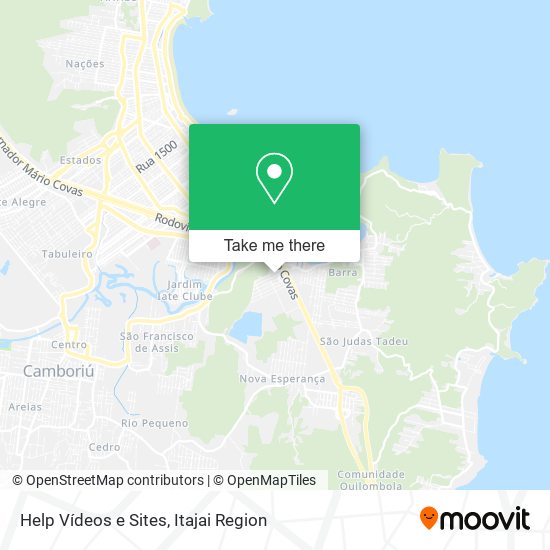 Help Vídeos e Sites map