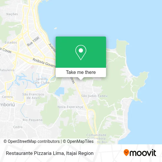 Restaurante Pizzaria Lima map