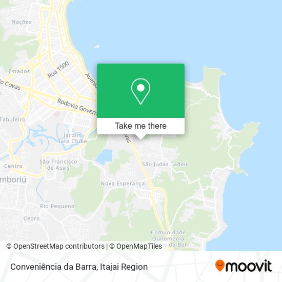 Conveniência da Barra map