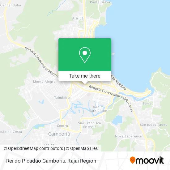 Rei do Picadão Camboriú map