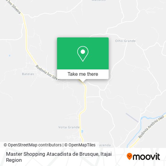 Mapa Master Shopping Atacadista de Brusque