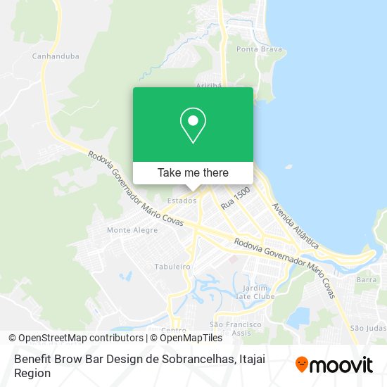Mapa Benefit Brow Bar Design de Sobrancelhas