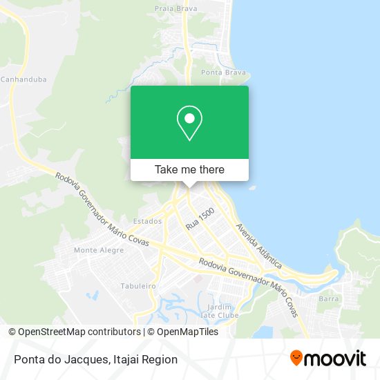 Ponta do Jacques map