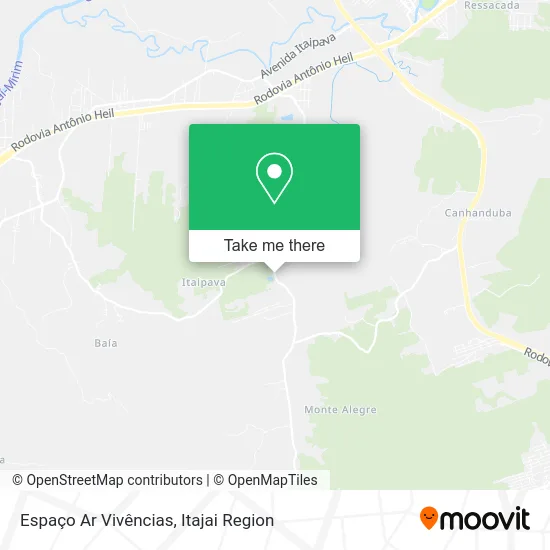 Espaço Ar Vivências map