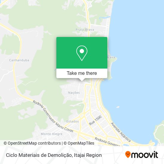 Ciclo Materiais de Demolição map