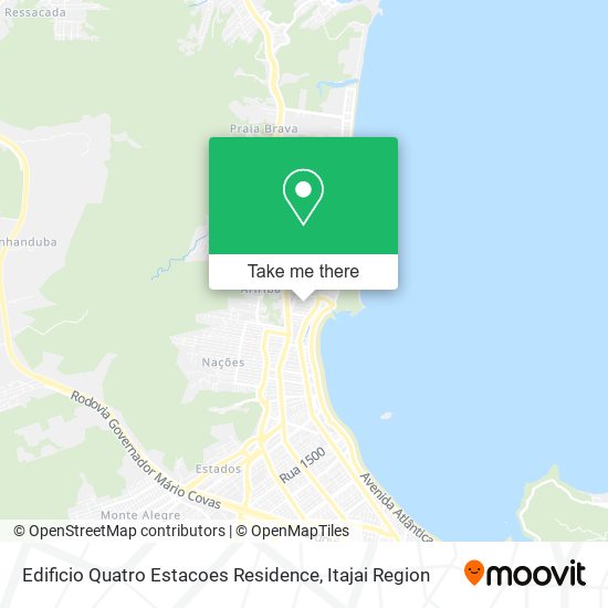 Edificio Quatro Estacoes Residence map