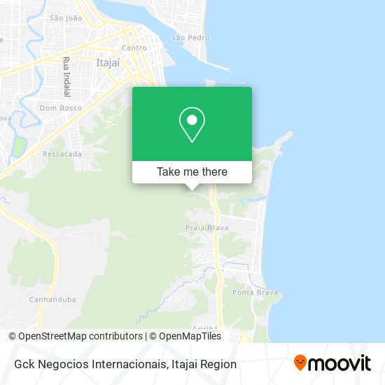 Gck Negocios Internacionais map