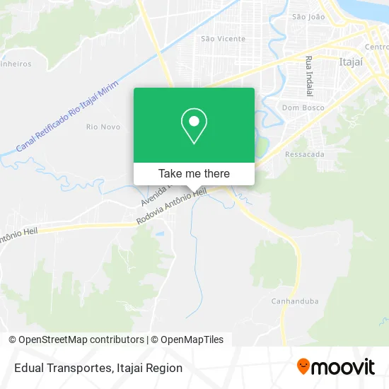 Edual Transportes map