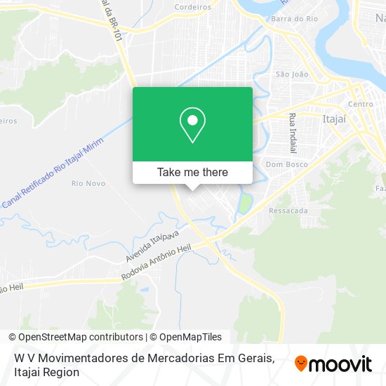 Mapa W V Movimentadores de Mercadorias Em Gerais