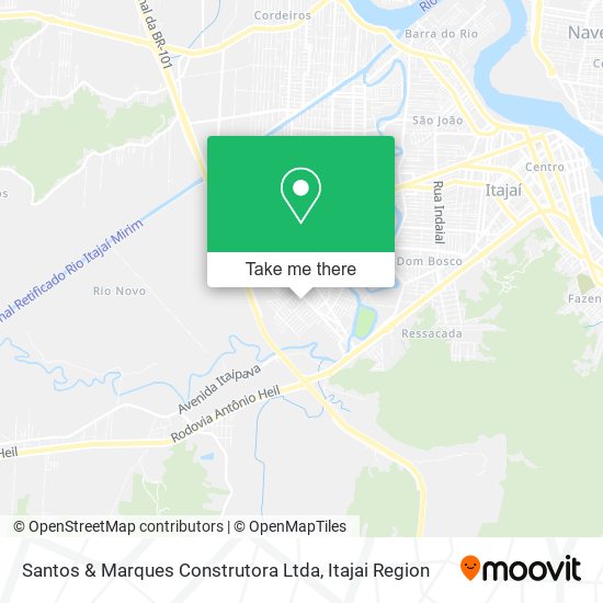 Mapa Santos & Marques Construtora Ltda