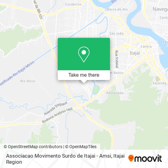 Associacao Movimento Surdo de Itajai - Amsi map