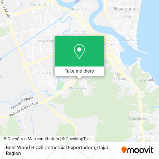 Mapa Best Wood Brazil Comercial Exportadora