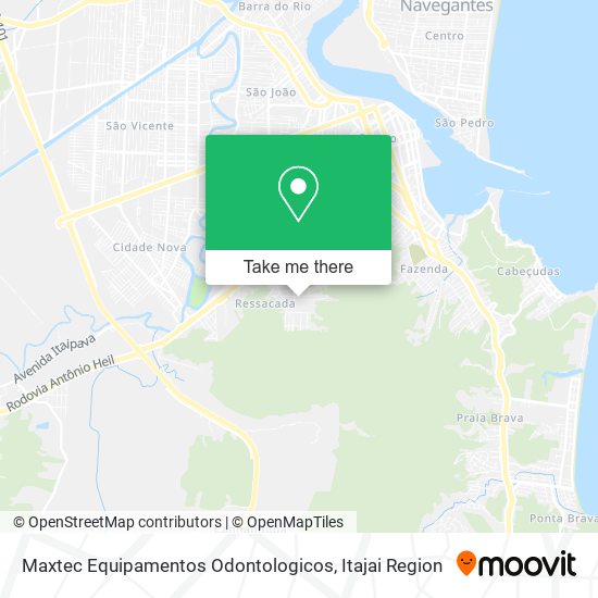 Maxtec Equipamentos Odontologicos map