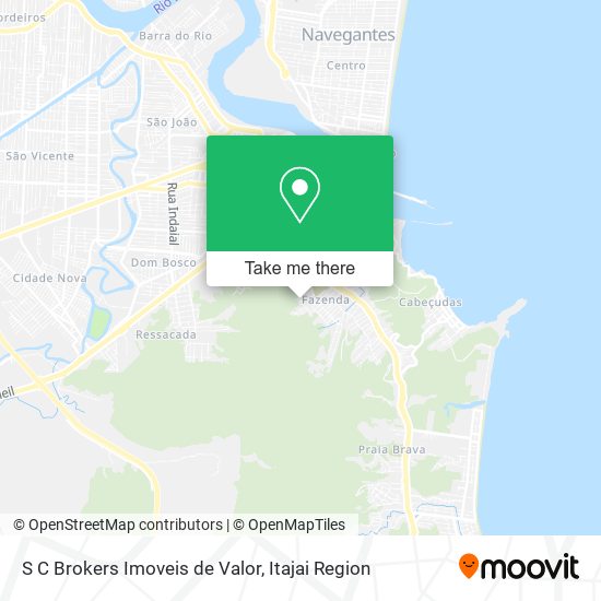 S C Brokers Imoveis de Valor map