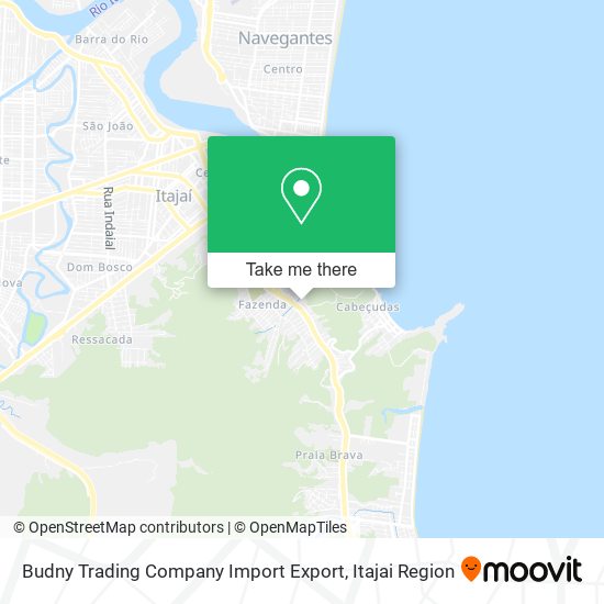 Mapa Budny Trading Company Import Export