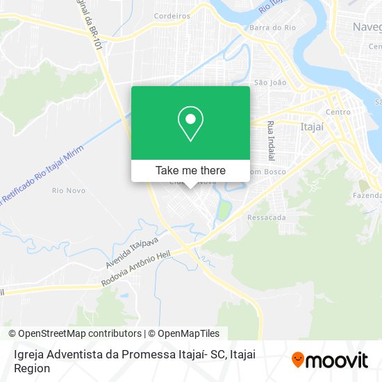 Igreja Adventista da Promessa Itajaí- SC map