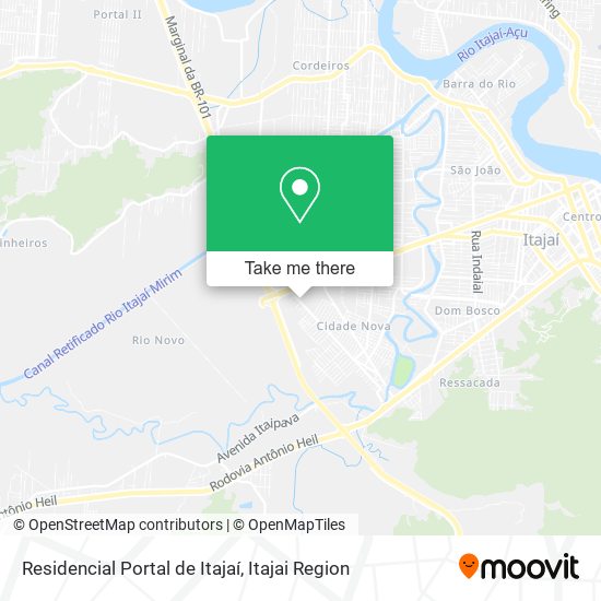 Mapa Residencial Portal de Itajaí