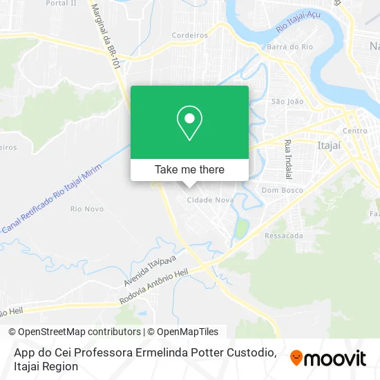 App do Cei Professora Ermelinda Potter Custodio map