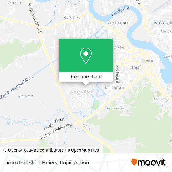 Agro Pet Shop Hoiers map