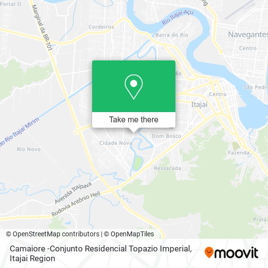 Mapa Camaiore -Conjunto Residencial Topazio Imperial