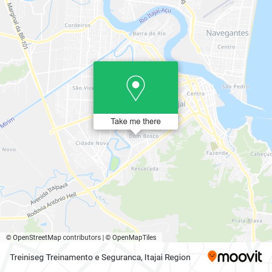 Treiniseg Treinamento e Seguranca map