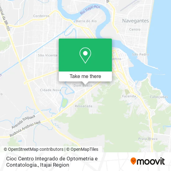 Cioc Centro Integrado de Optometria e Contatologia. map