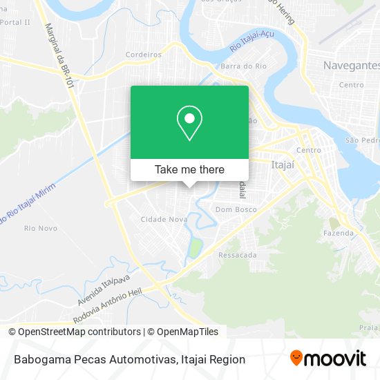 Mapa Babogama Pecas Automotivas