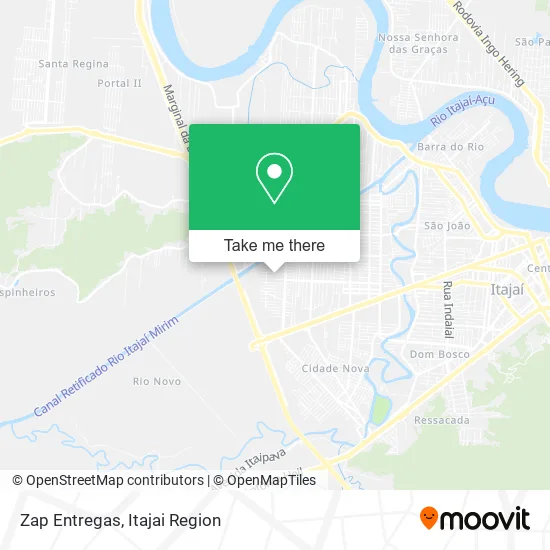 Zap Entregas map