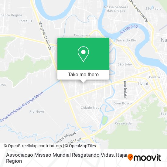 Associacao Missao Mundial Resgatando Vidas map