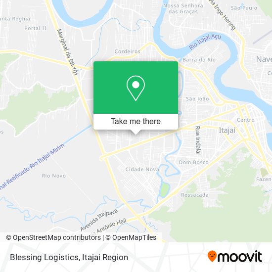 Blessing Logistics map