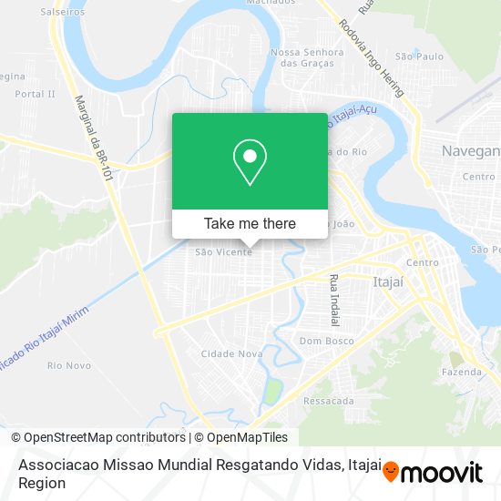 Associacao Missao Mundial Resgatando Vidas map